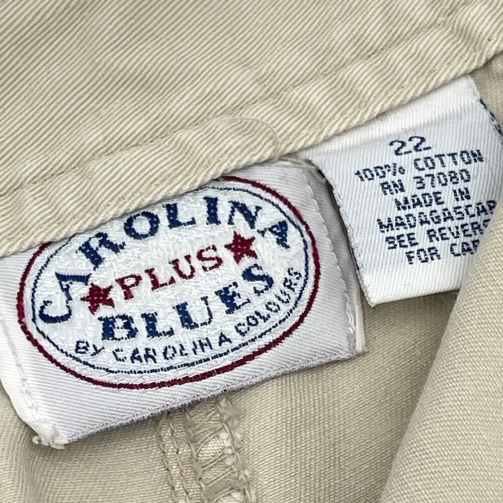 CAROLINA BLUES PLUS - vintage khaki midi skirt PLUS SIZE 22